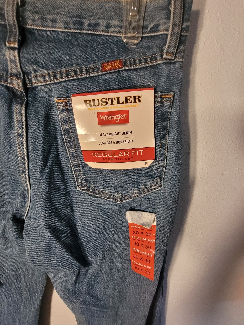 Wrangler Rustler Men's Regular Fit Blue Jeans